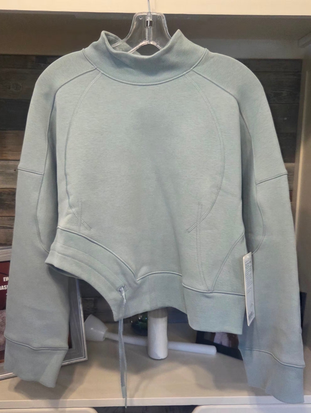 Lululemon Athletica Plush Fleece Mock Neck Curved Hem Pullover-In SVBL- SOLD OUT - Picture 9 of 11